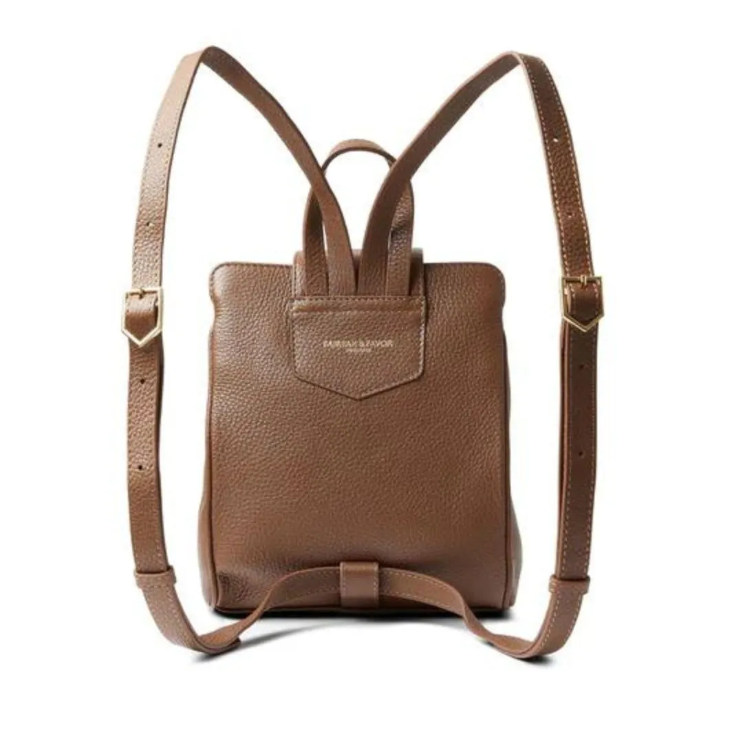 Fairfax & Favor Mini Windsor Suede Backpack in Tan