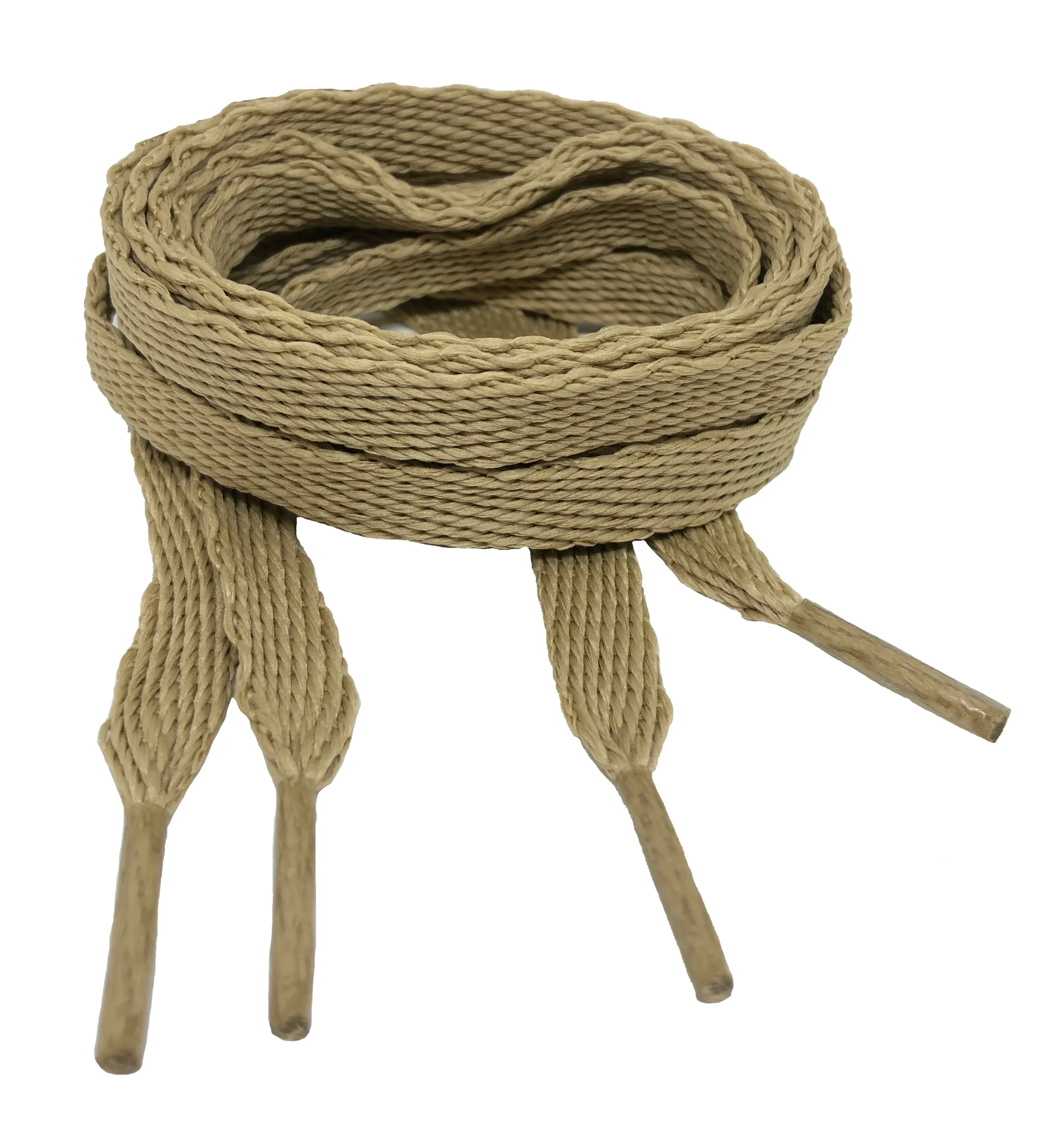 Flat Oatmeal Shoelaces - 10mm wide