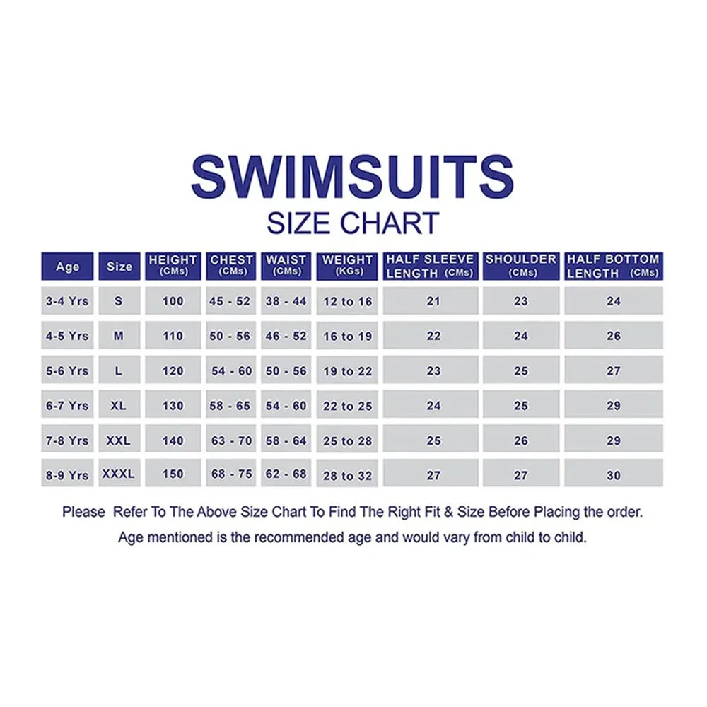 Frill Unicorn Frock style Kids Swimwear with attached shorts&matching Swim Cap
