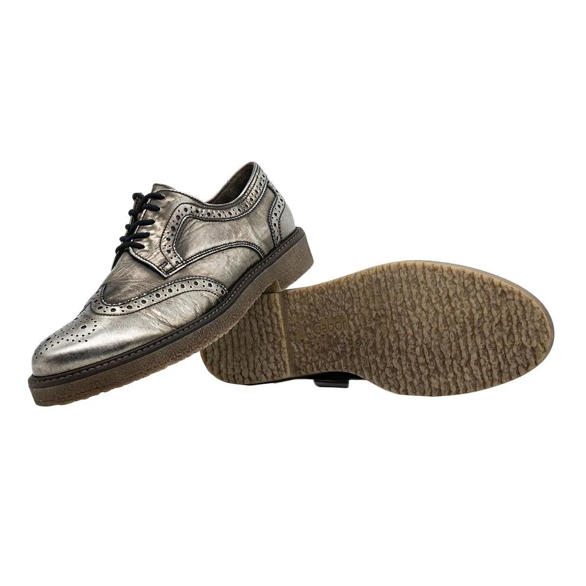 Gabor Formal Brogues Lace Ups Brown Colour For Women