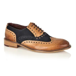 Gatsby Brogue Tan / Navy