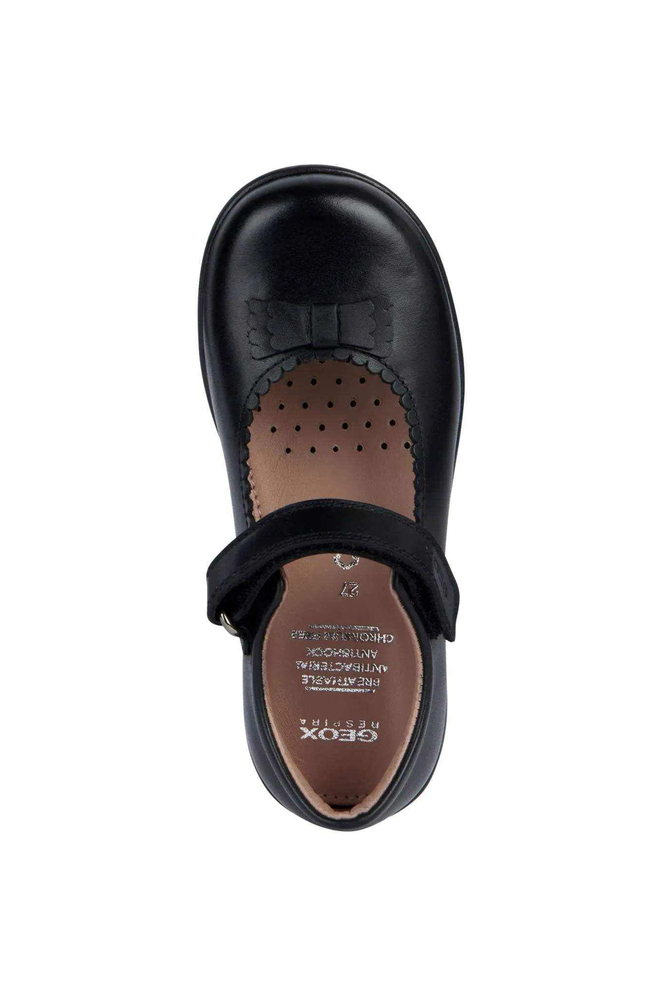 Geox: Naimara - Black Scallop Mary Jane - Black Leather