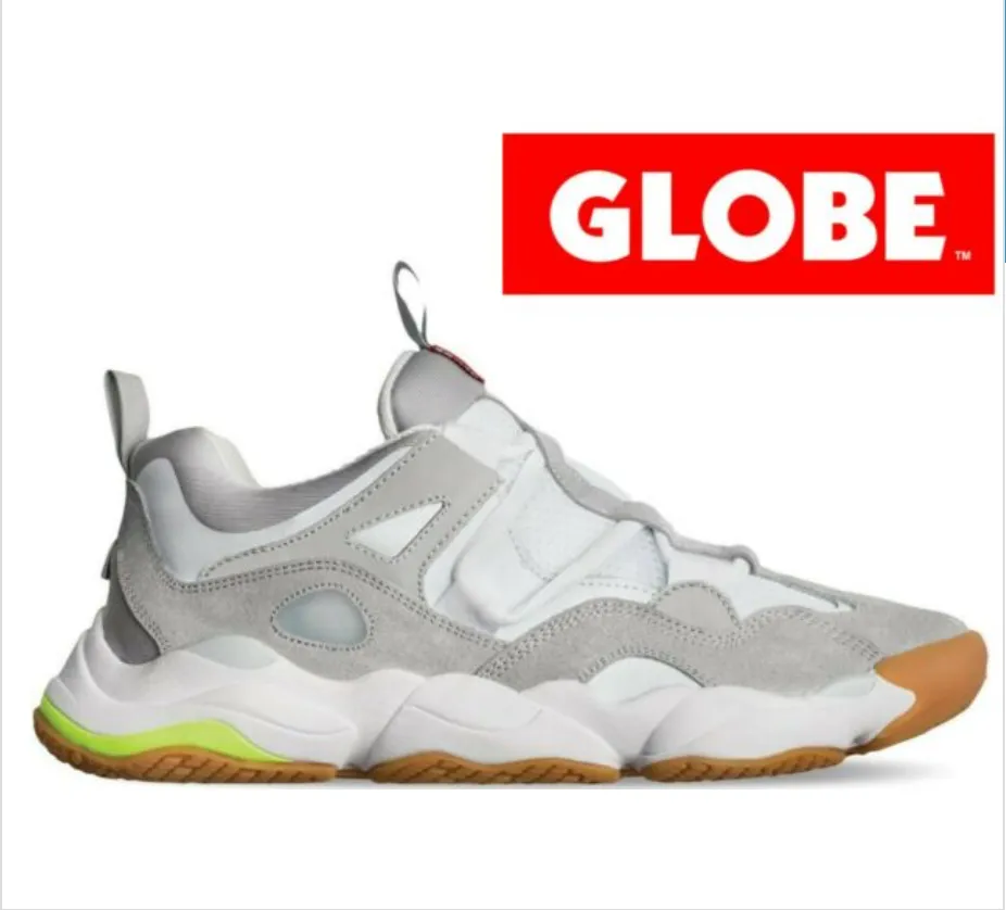 Globe Mens Option Evo Trainers - White / Grey