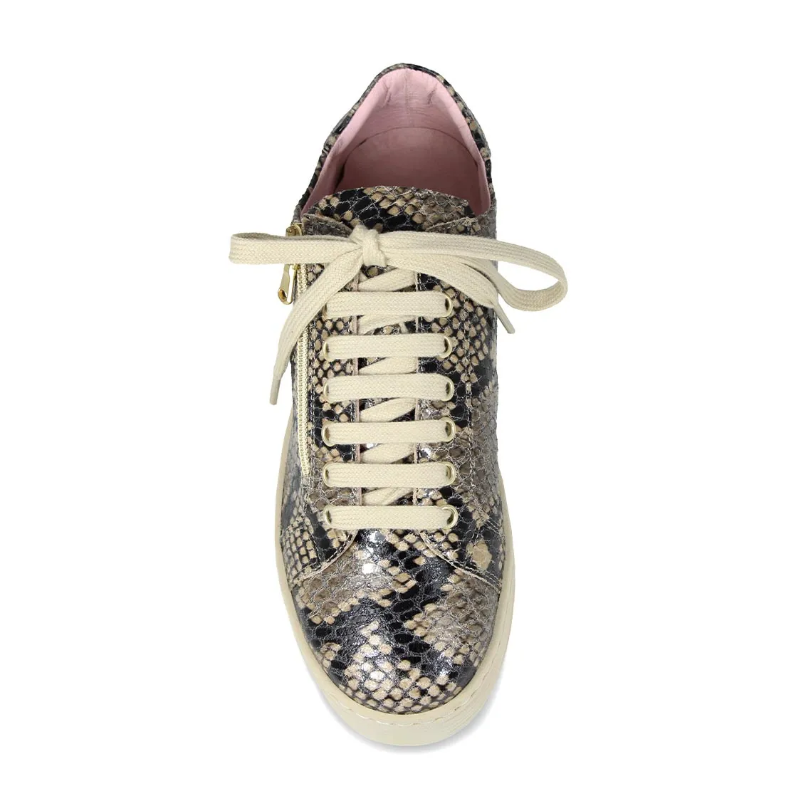 Hampton: Natural Snake Print Leather