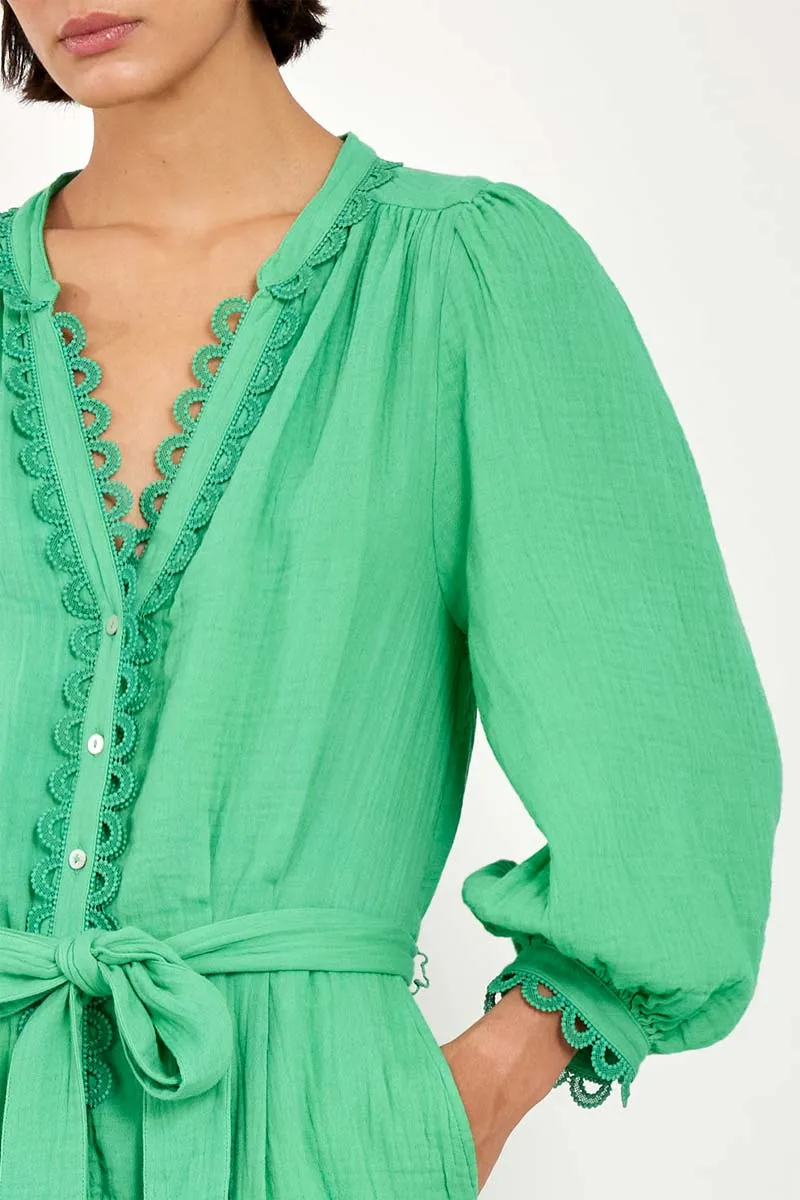 Hera Green Organic Cotton Jumpsuit