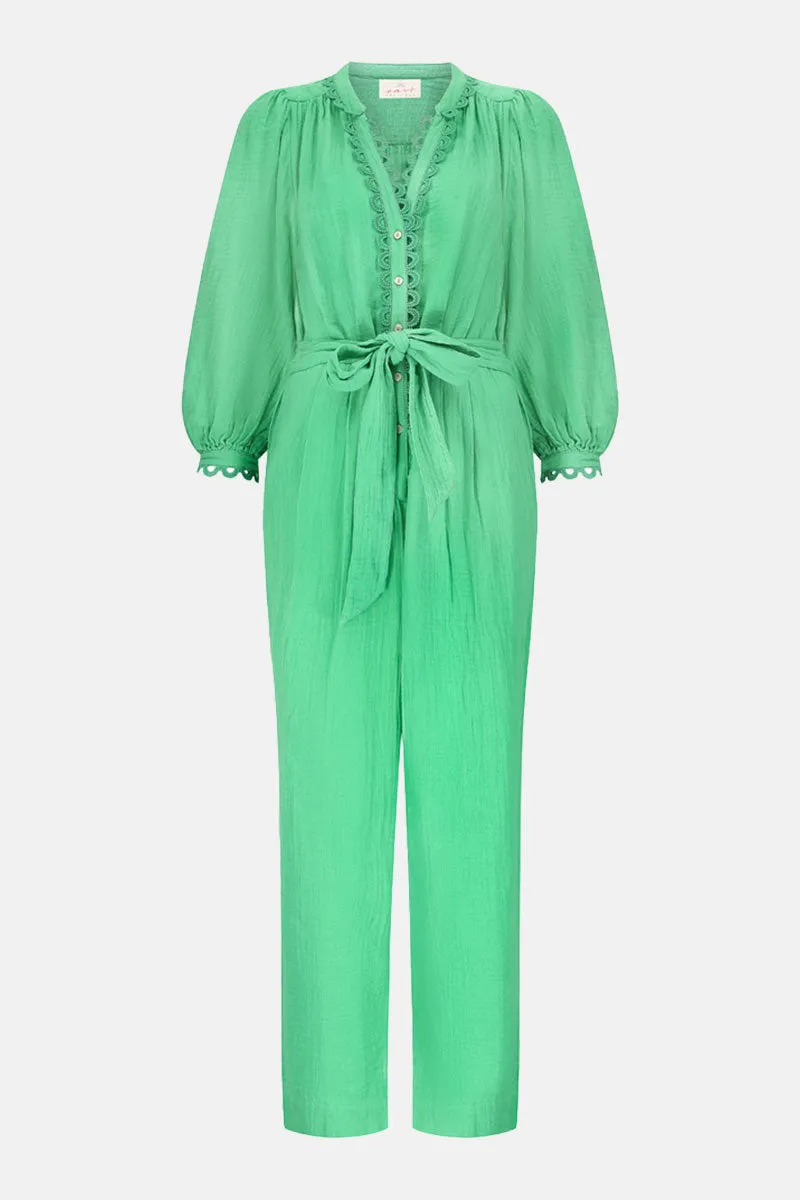 Hera Green Organic Cotton Jumpsuit