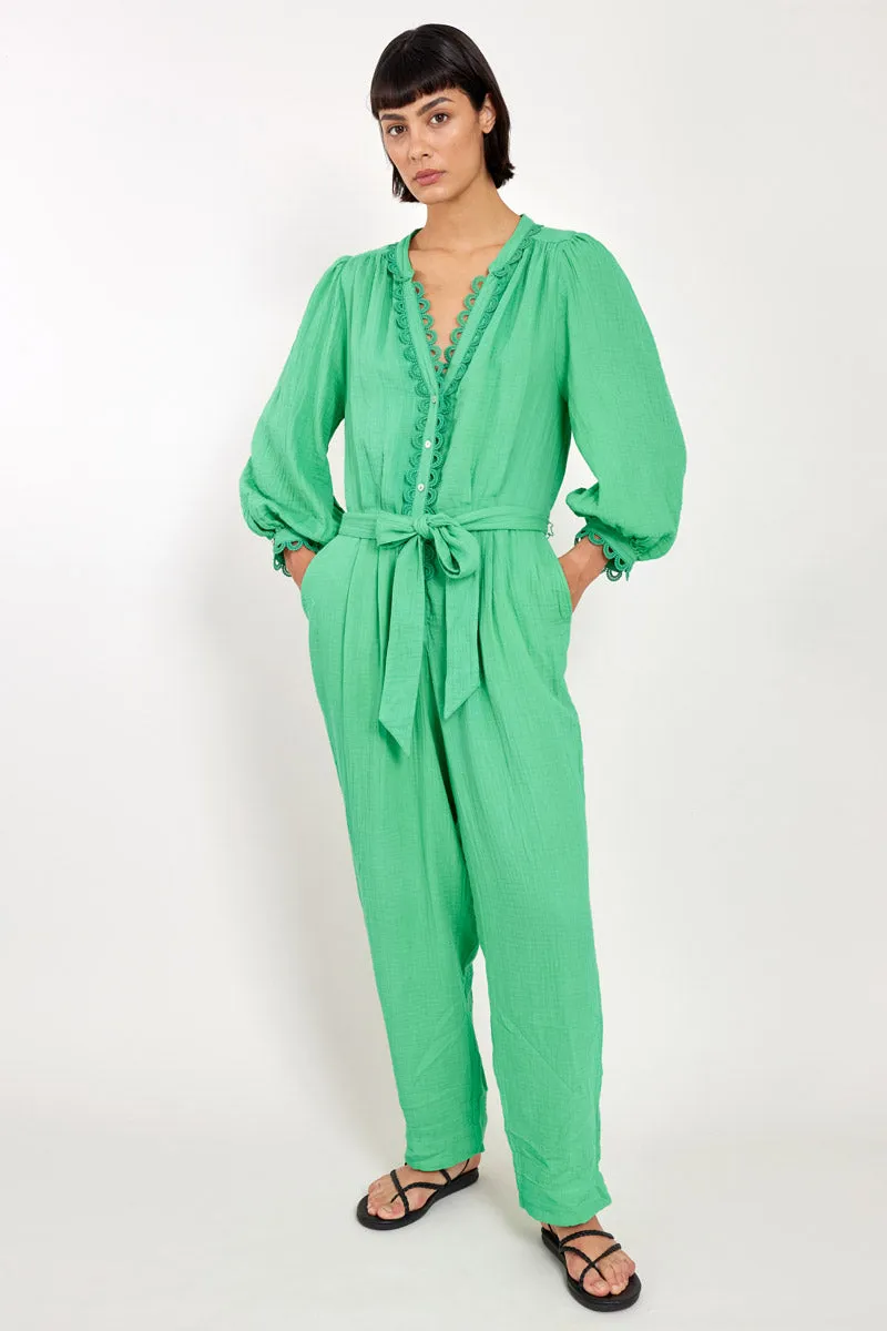 Hera Green Organic Cotton Jumpsuit
