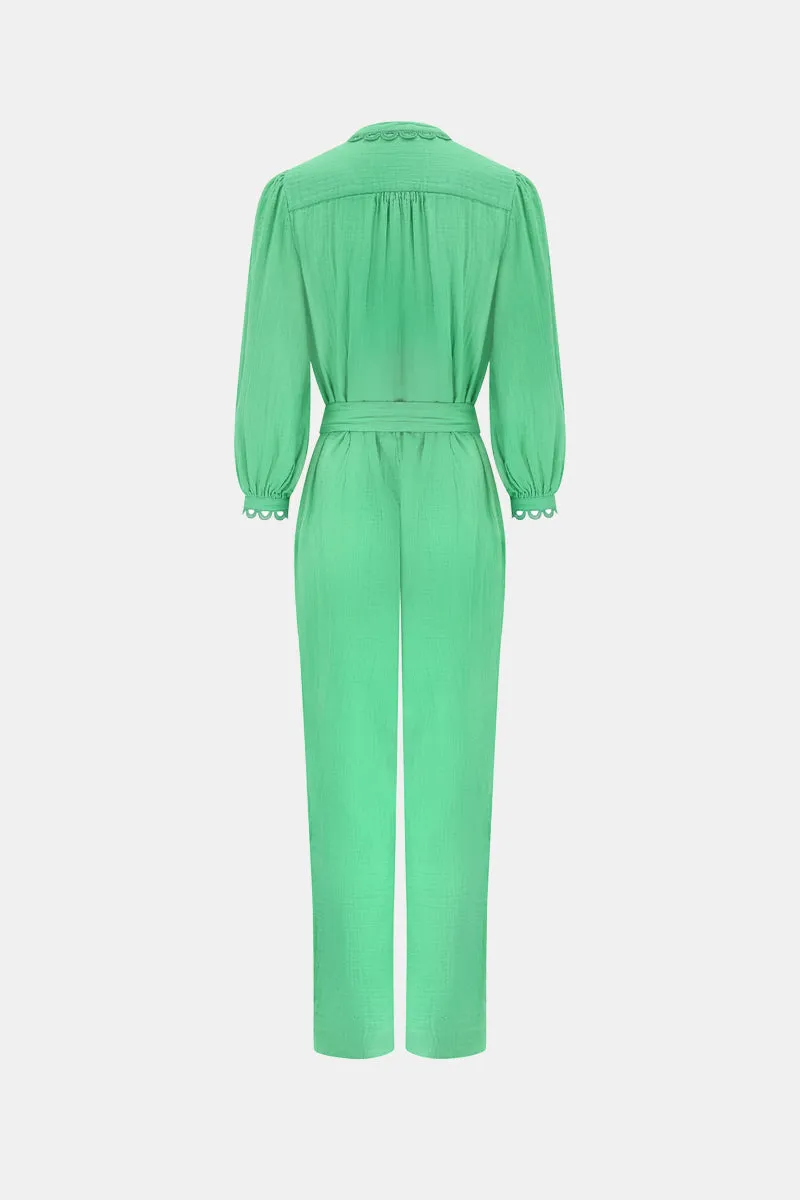 Hera Green Organic Cotton Jumpsuit