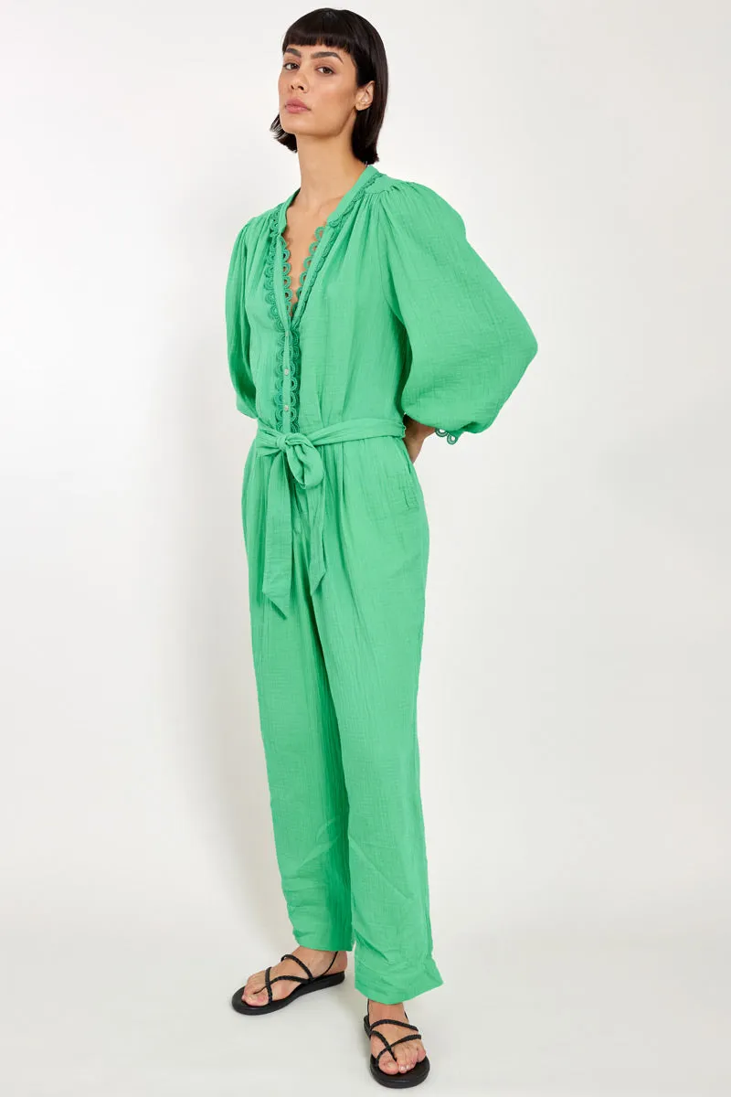 Hera Green Organic Cotton Jumpsuit