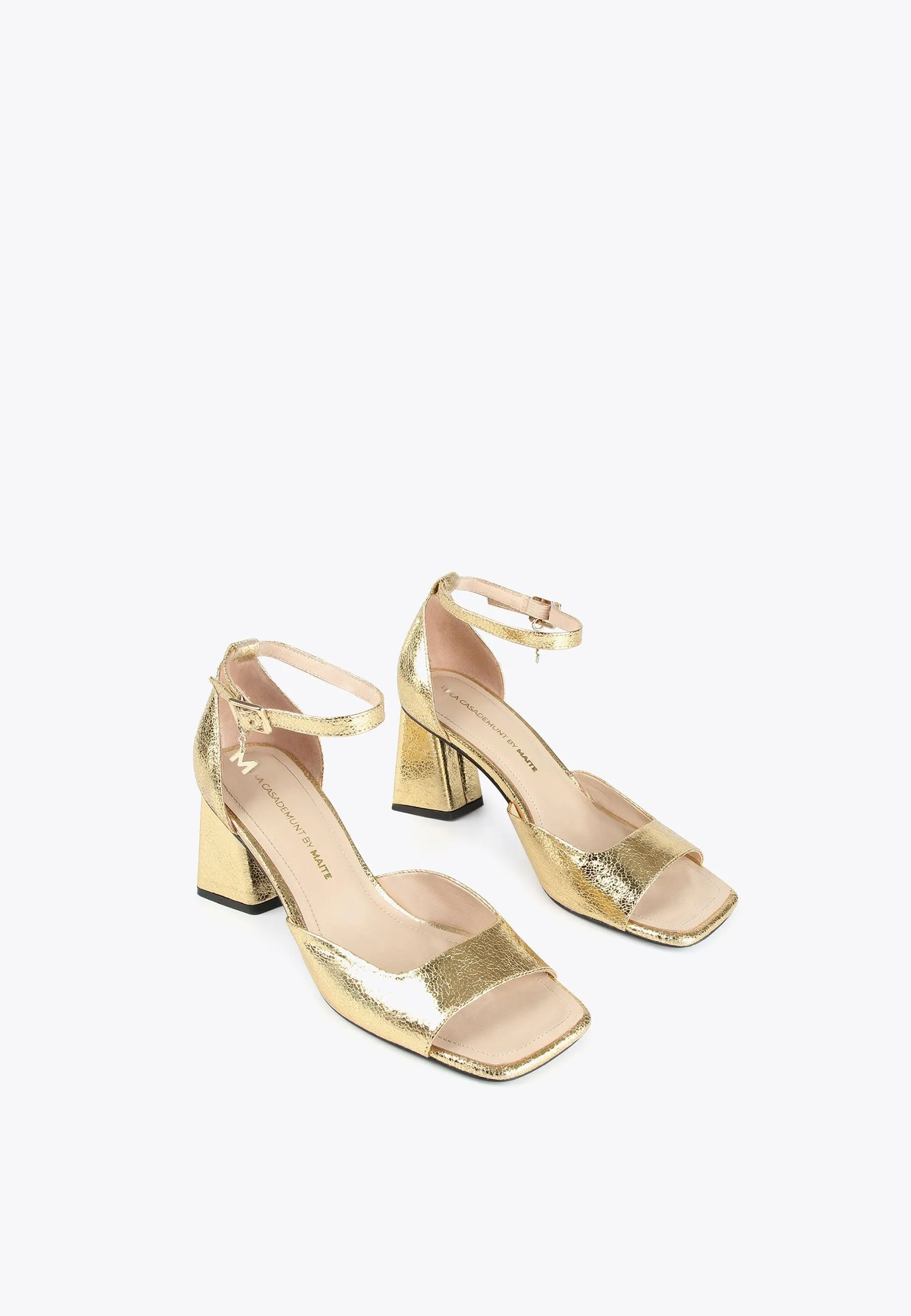 High heeled sandals