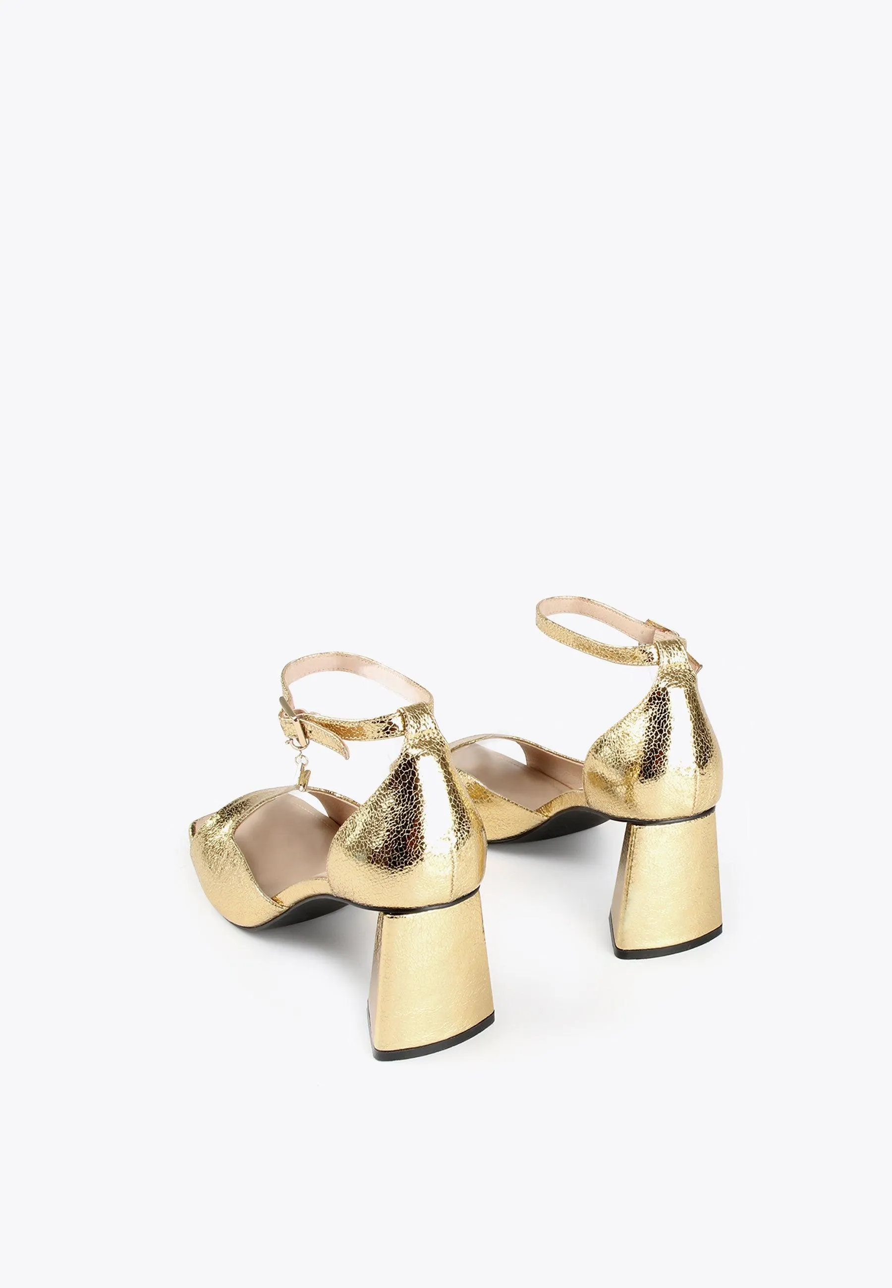 High heeled sandals