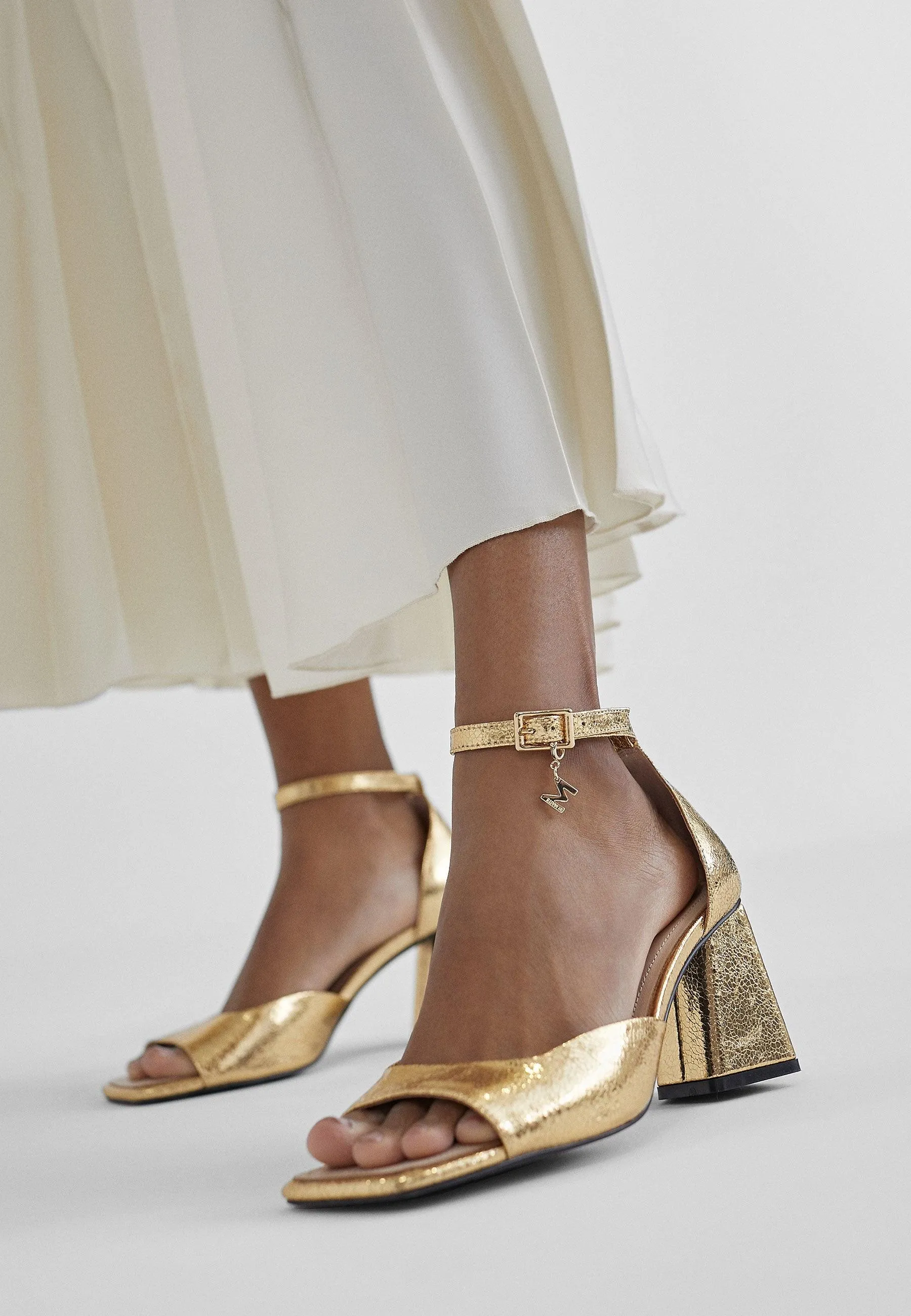 High heeled sandals