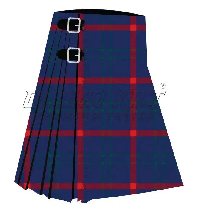 Highland Spring Blue Premium Tartan Kilt