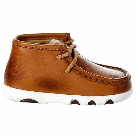 Infant Twisted X Tan Leather Driving Moc
