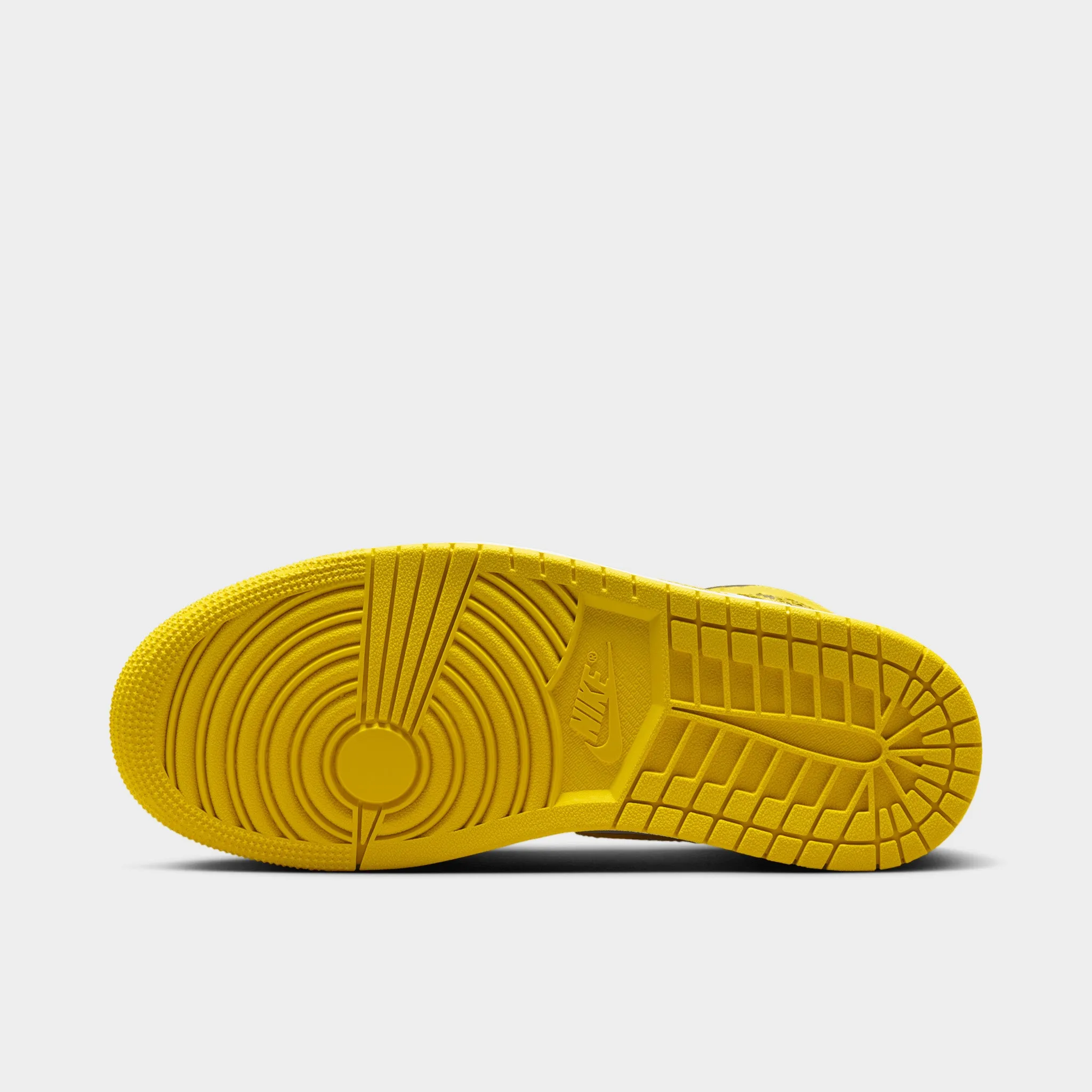 Jordan Women's 1 Mid White / Vivid Sulfur - Black