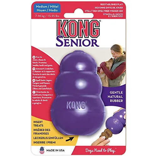 KONG Gentle Natural Rubber Dog Toy - Chew, Chase & Fetch - For Medium Dogs
