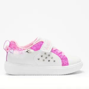 Lelli Kelly Gioiello Girls Pink Glitter White Multi Coloured Charm Bracelet Trainers