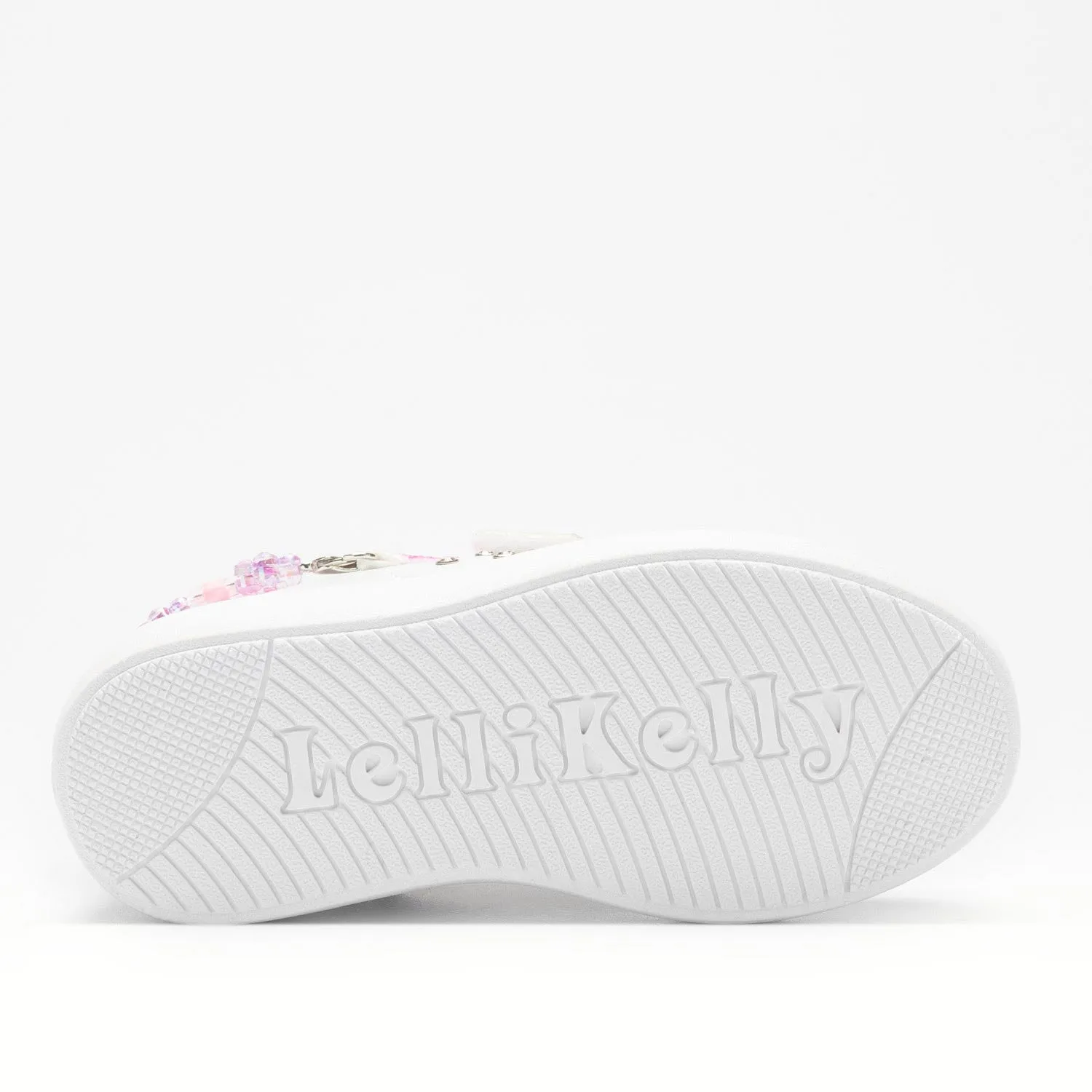 Lelli Kelly Gioiello Girls Pink Glitter White Multi Coloured Charm Bracelet Trainers