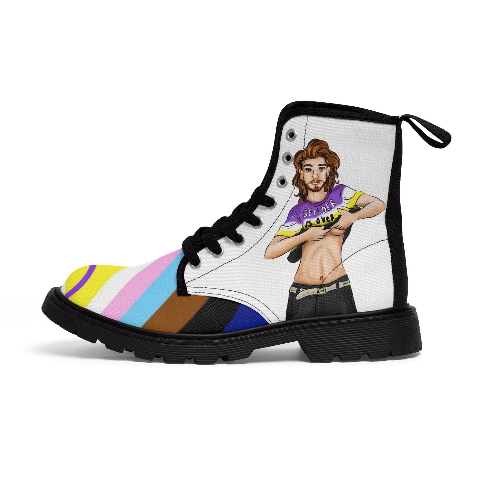 LGBTQIAP  Canvas Boots