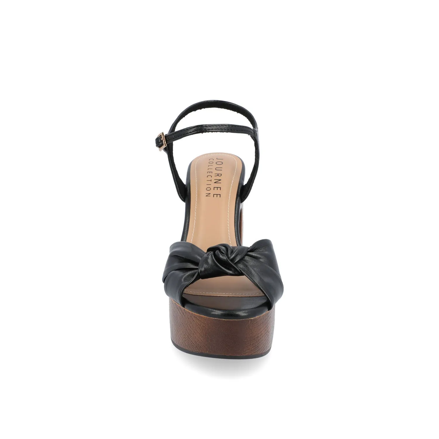 LORRICA HEELED SANDALS IN FAUX LEATHER