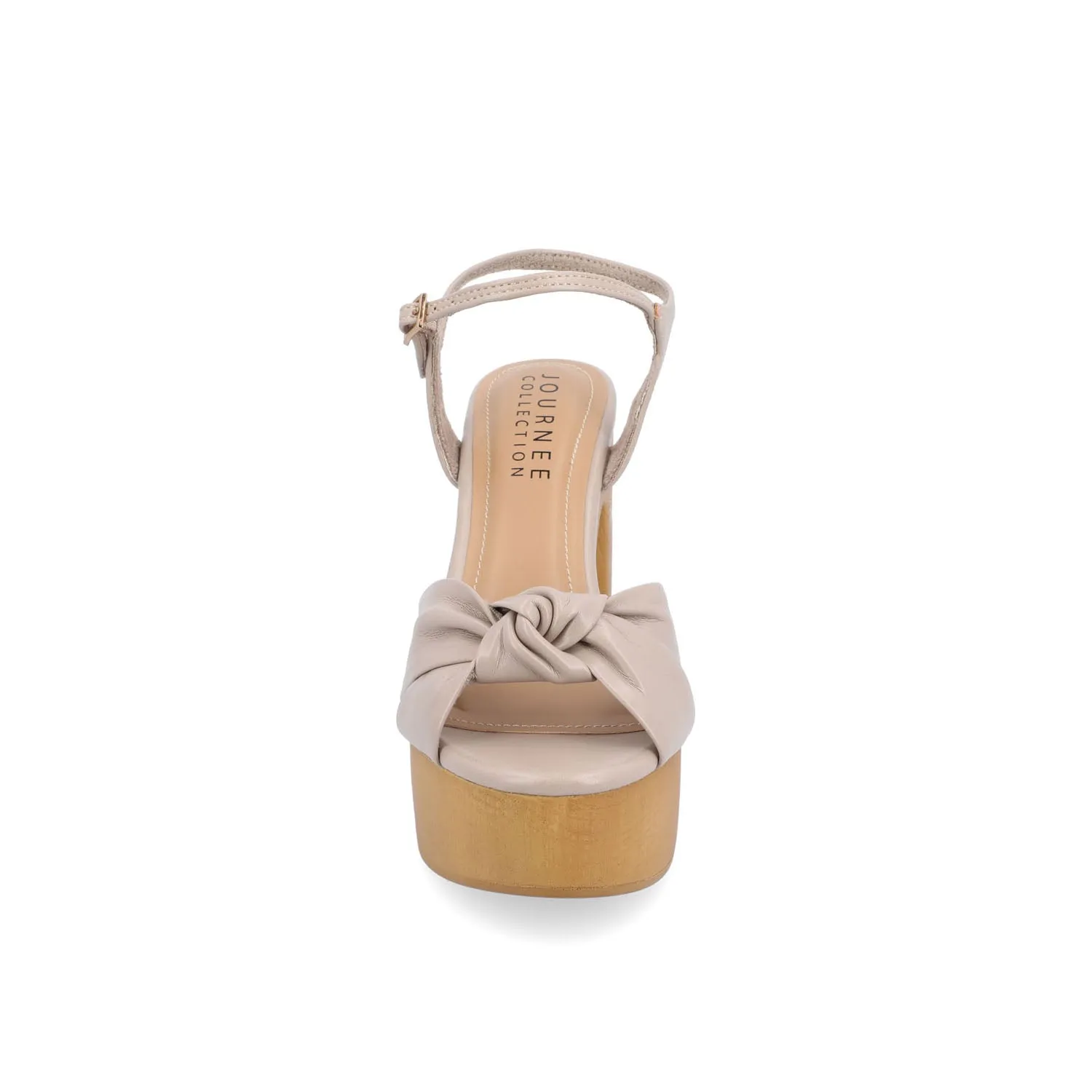 LORRICA HEELED SANDALS IN FAUX LEATHER