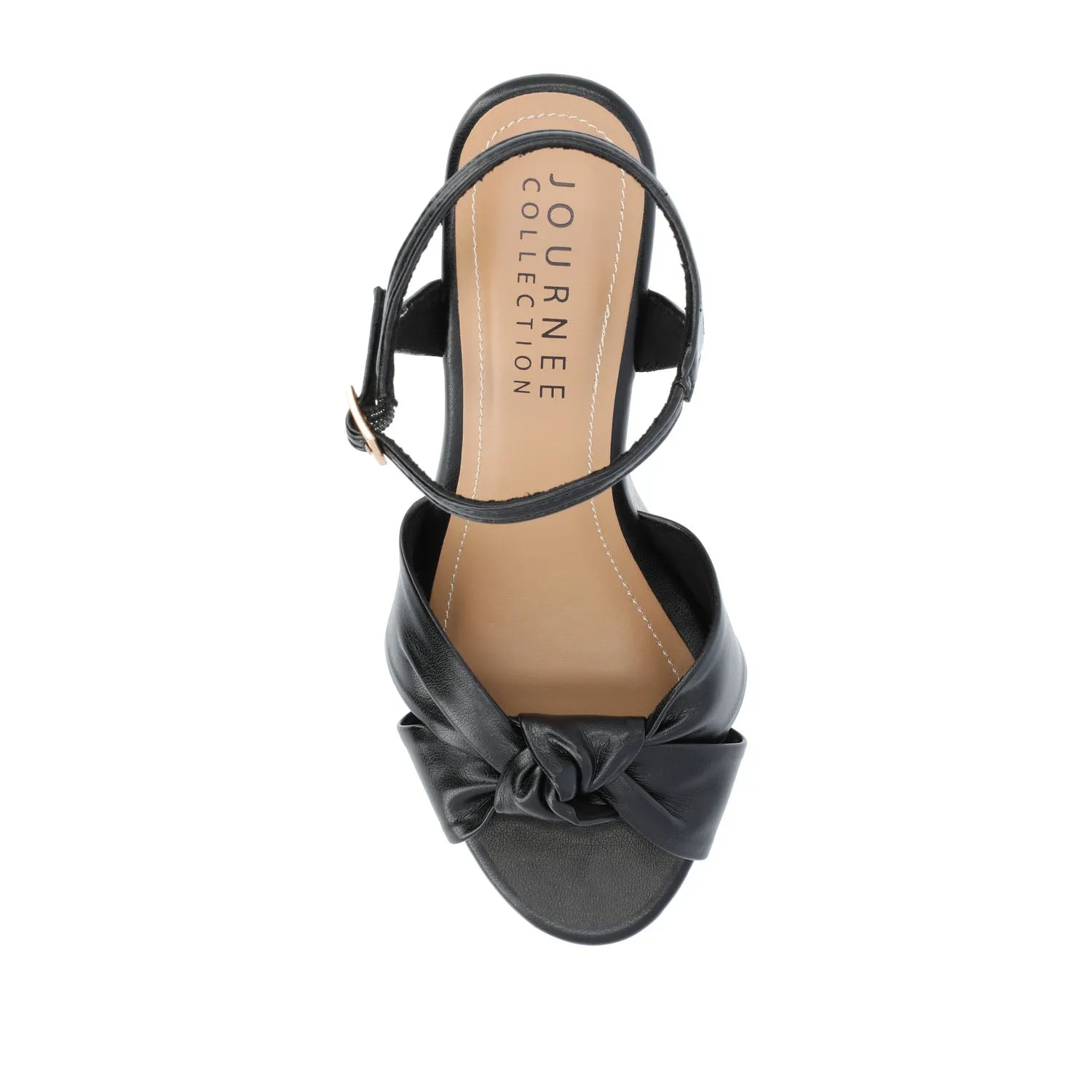 LORRICA HEELED SANDALS IN FAUX LEATHER