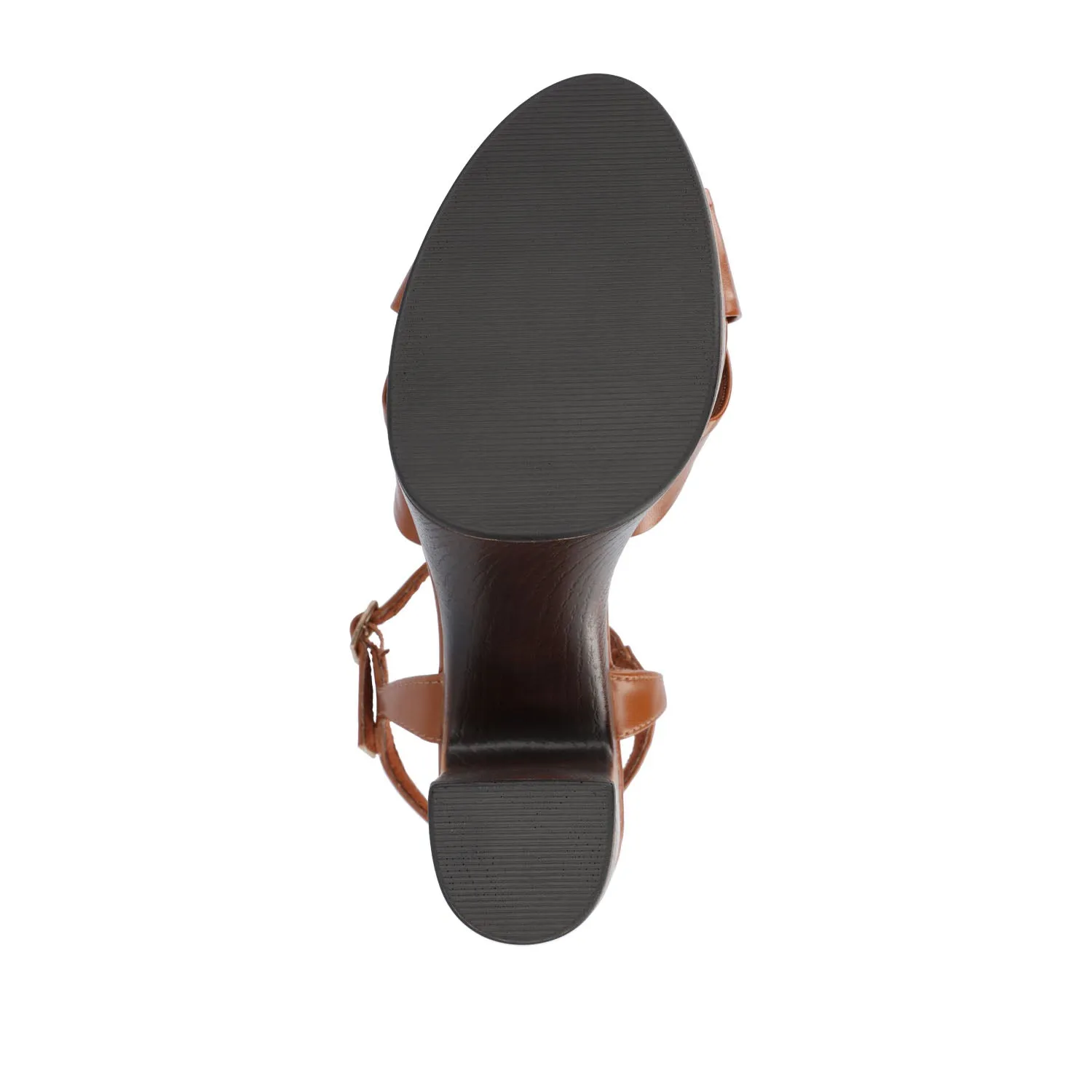 LORRICA HEELED SANDALS IN FAUX LEATHER