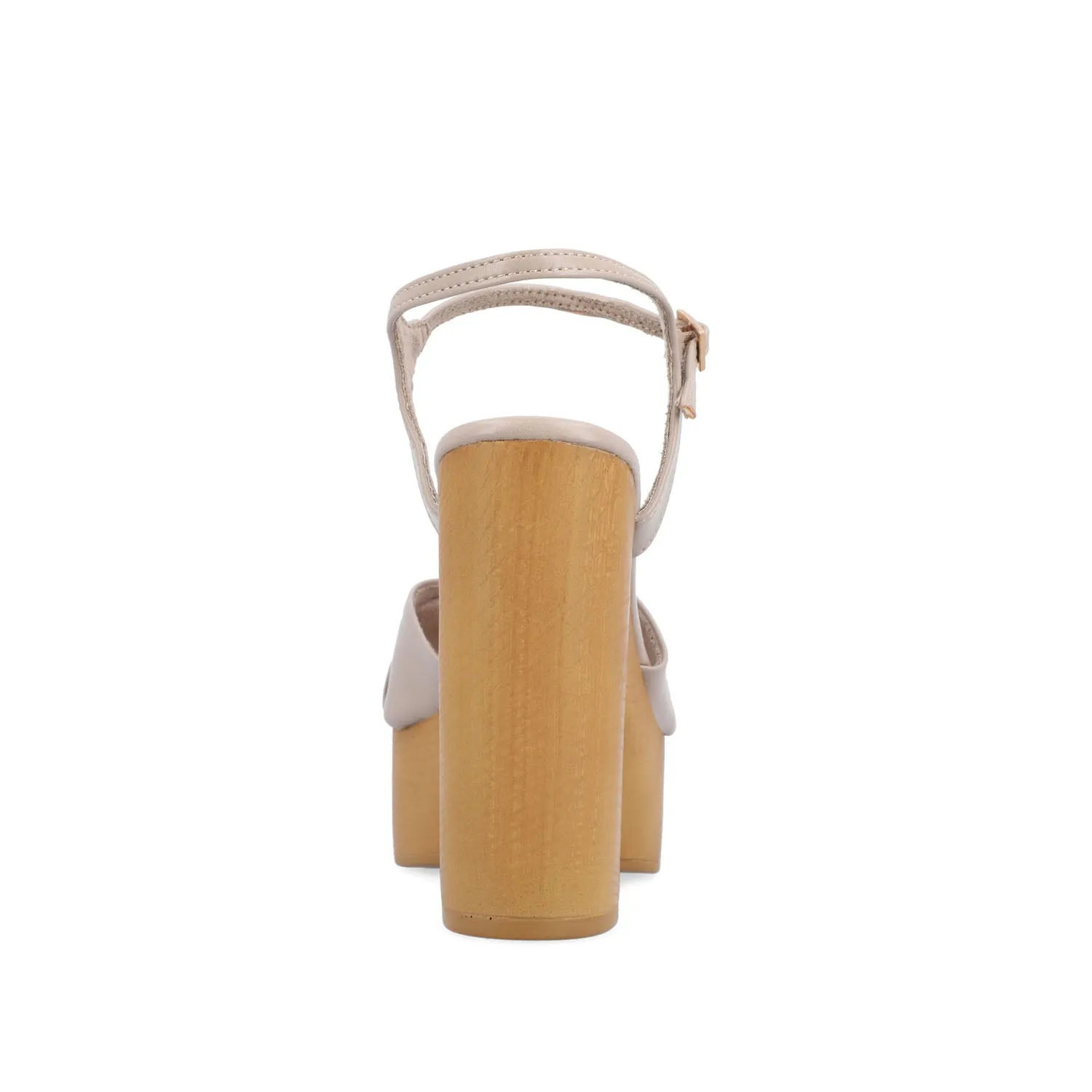 LORRICA HEELED SANDALS IN FAUX LEATHER