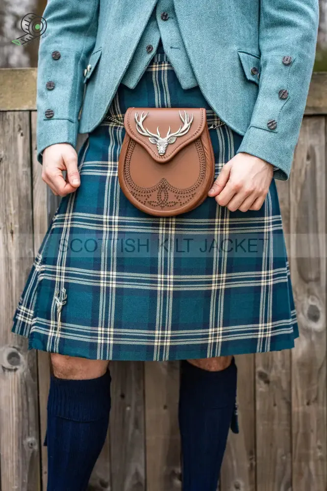 LOVE THIS TWEED BLUE CRAIL KILT OUTFIT