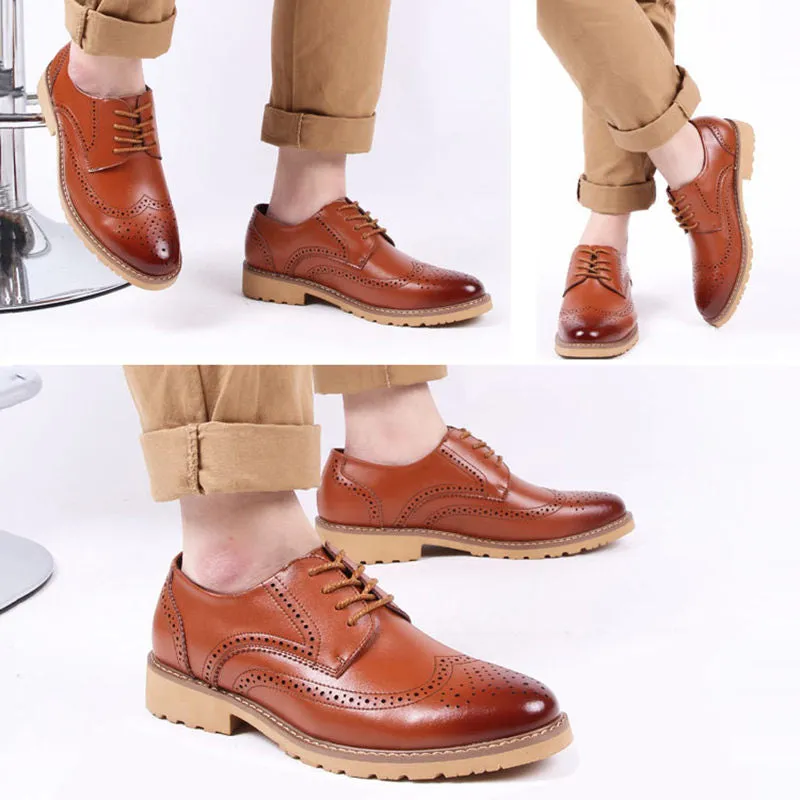 Luxury Vintage Leather British Brogues