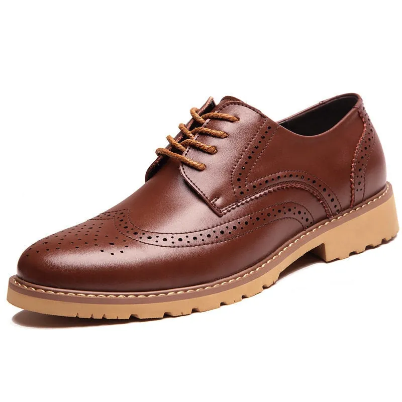 Luxury Vintage Leather British Brogues