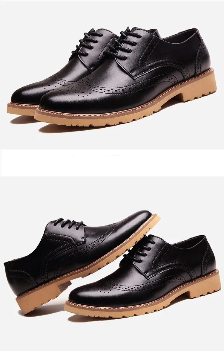 Luxury Vintage Leather British Brogues