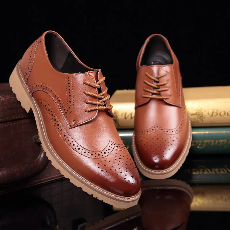 Luxury Vintage Leather British Brogues