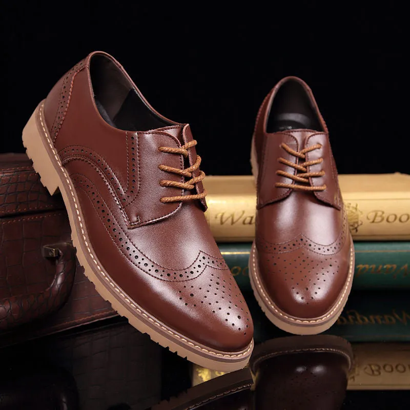 Luxury Vintage Leather British Brogues