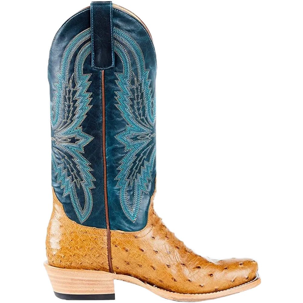 Macie Bean Ladies Antique Saddle Full Quill  Navy Boots M9503