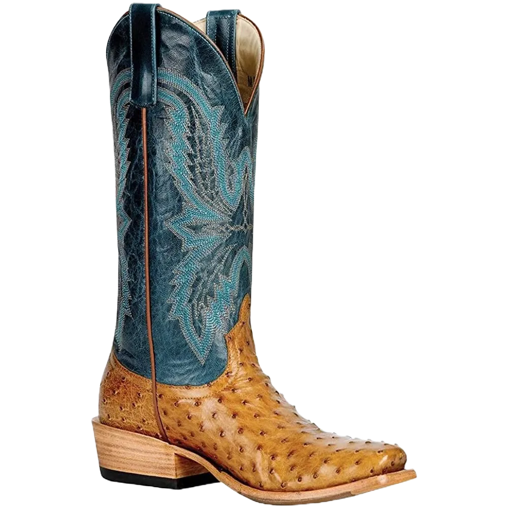 Macie Bean Ladies Antique Saddle Full Quill  Navy Boots M9503