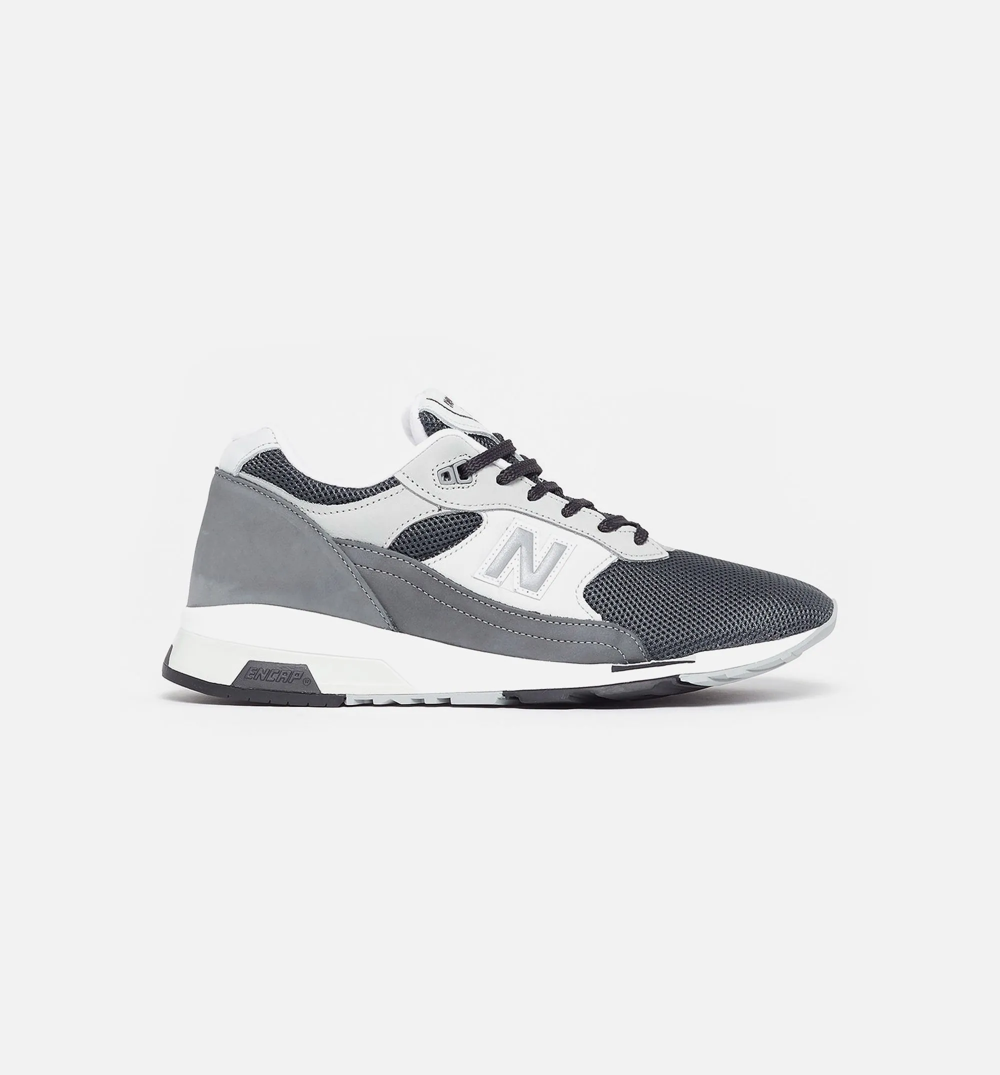 Made In UK 1991 Mens Shoe - Charcoal Grey/Black