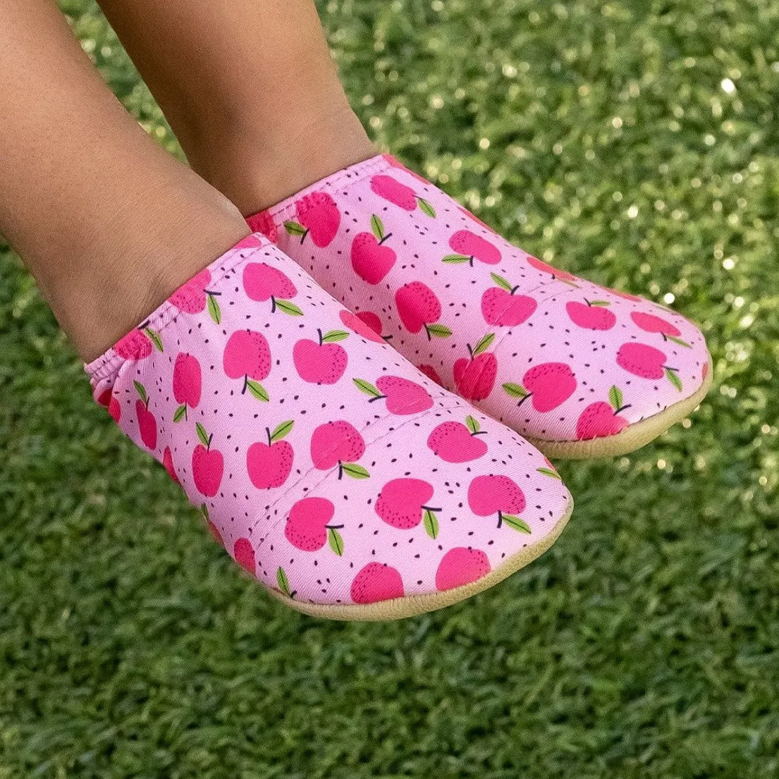 Mela Pink Apples Kids Slipfree Shoes