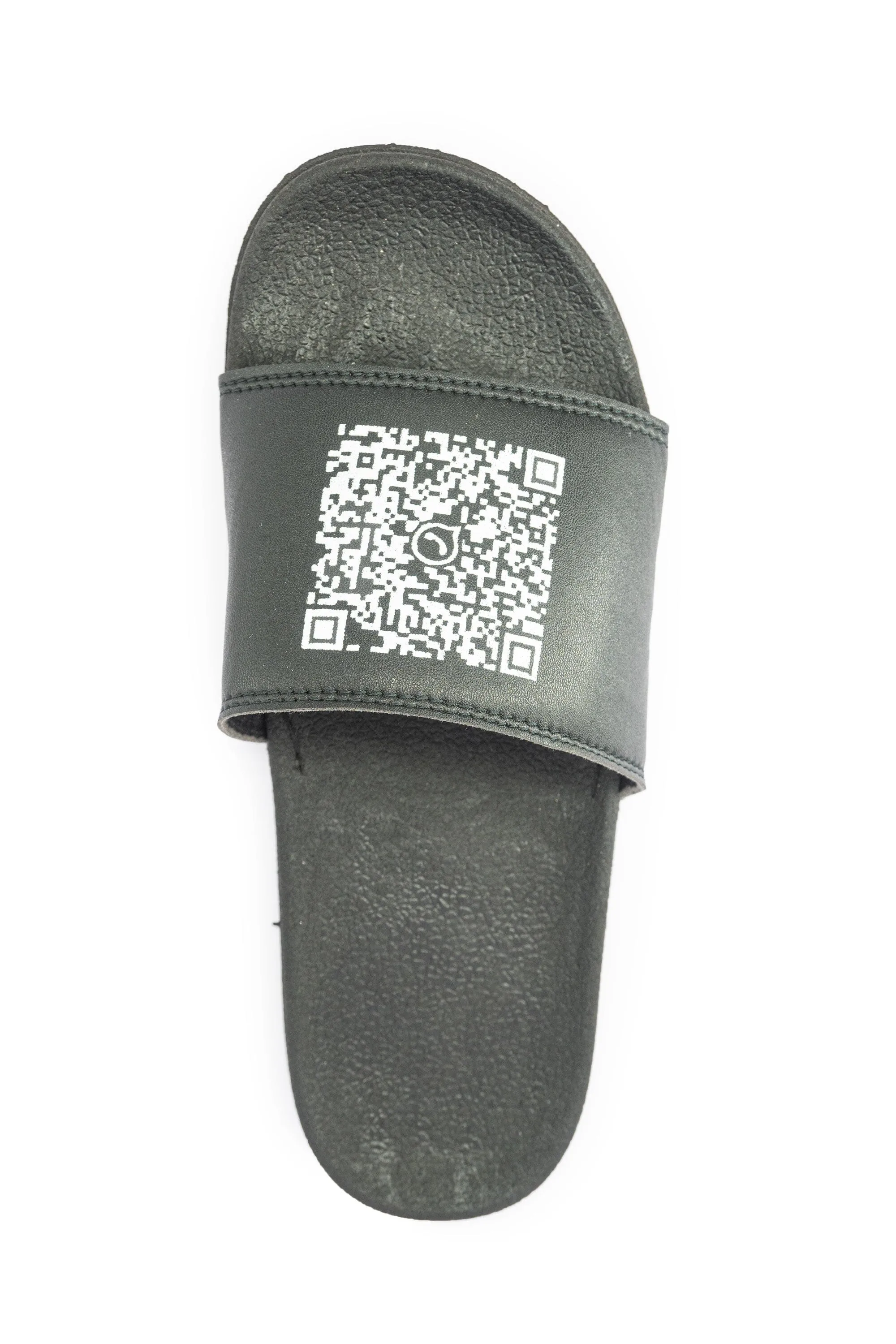 Men's Barcode Printed Classic Slides