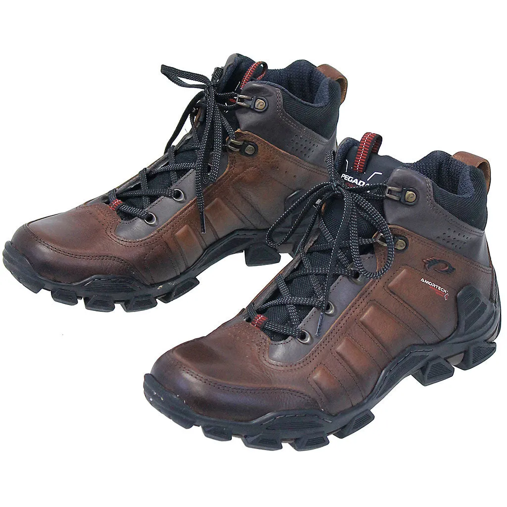 Men's Journey Two-Tone Leather Ankle Boots #BM005501LN ()