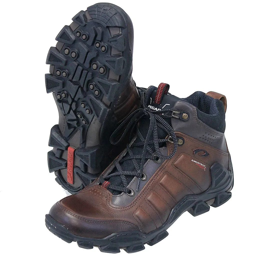 Men's Journey Two-Tone Leather Ankle Boots #BM005501LN ()