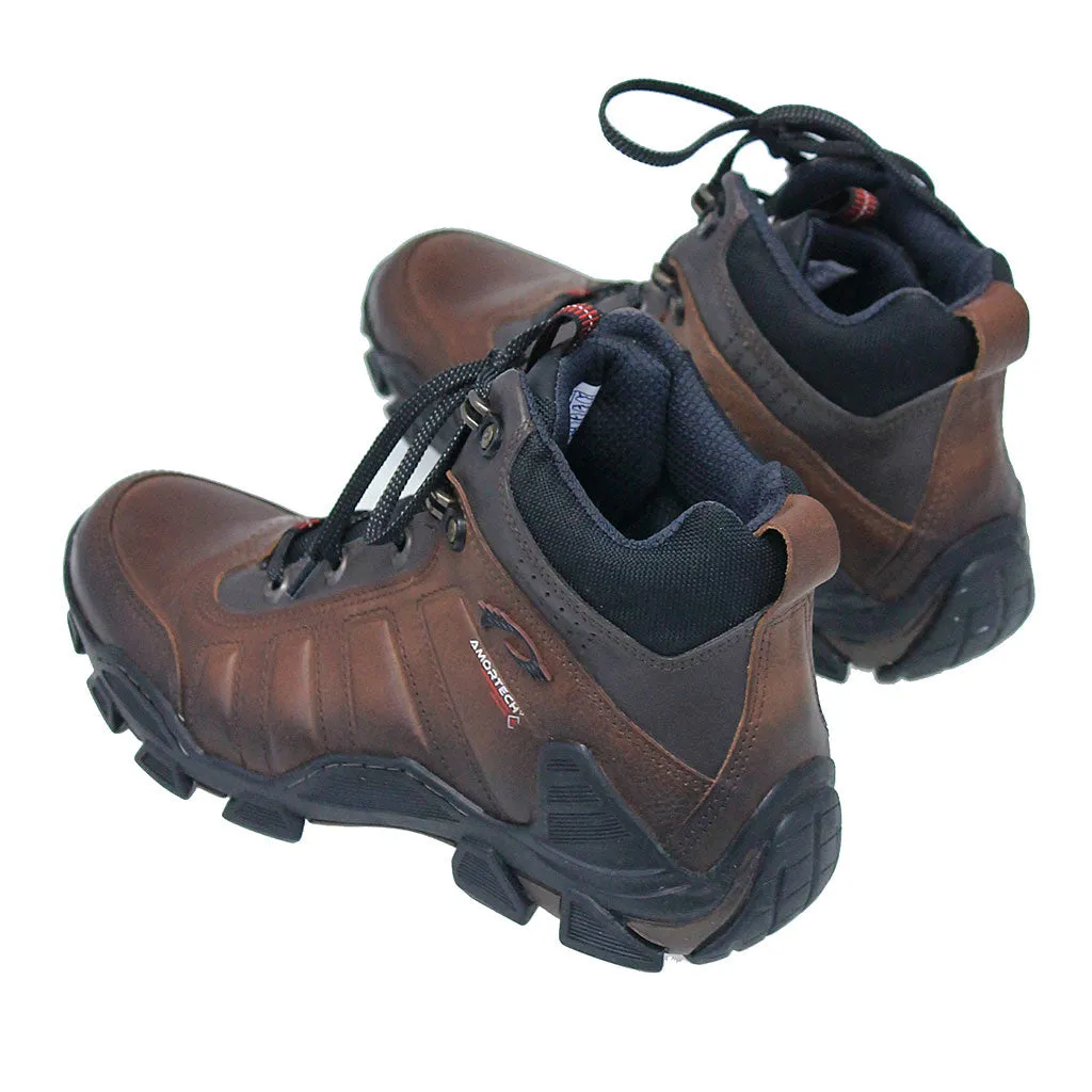 Men's Journey Two-Tone Leather Ankle Boots #BM005501LN ()
