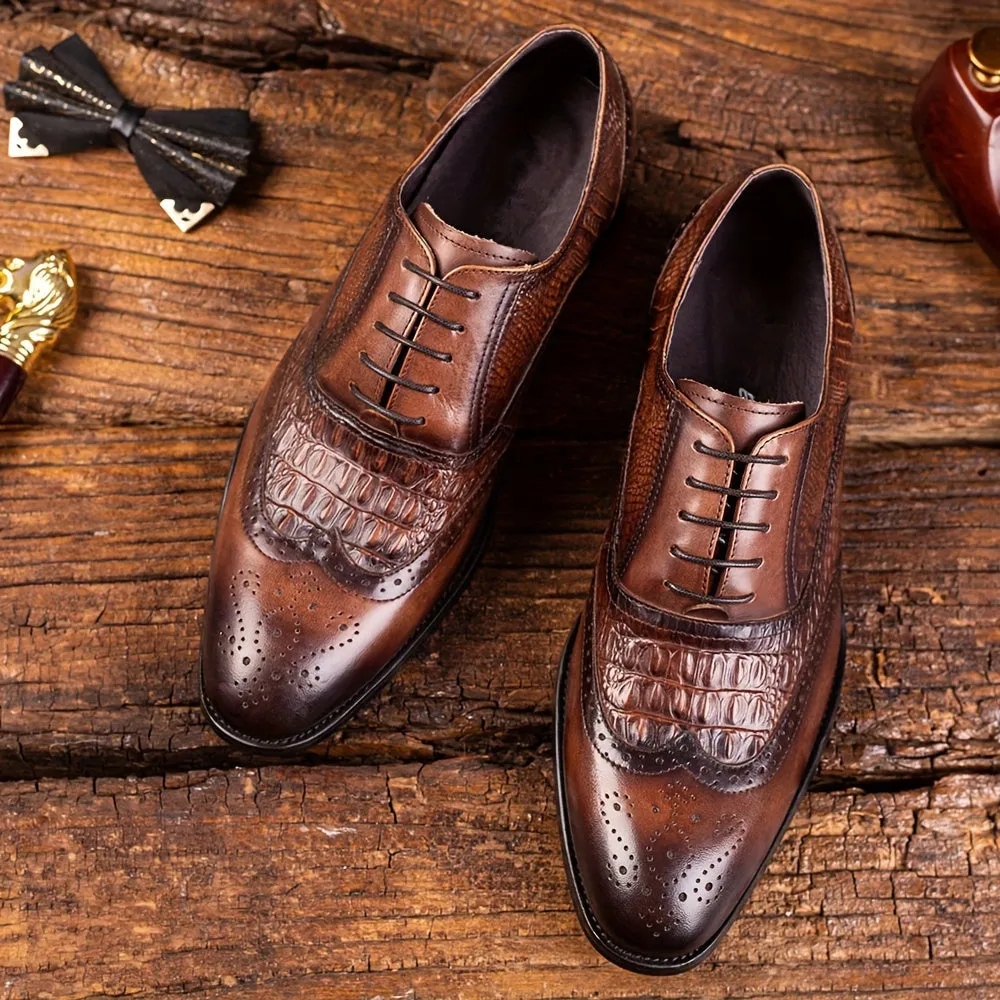 Men's Shoes For Business Office Suit |  Wingtip Oxford Brogues ✅
