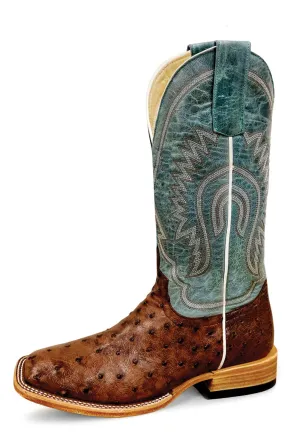 Miss Macie Bean Womens Vail Sky Ostrich Full Quill Fashion Boots 9 M