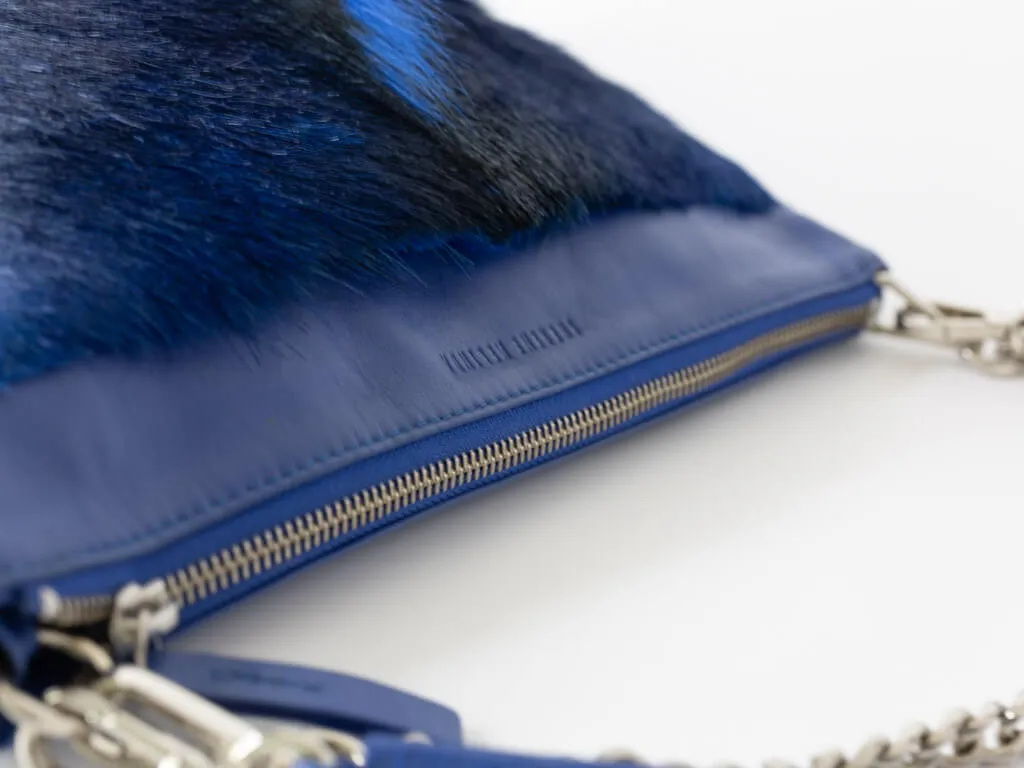 Multiway Springbok Handbag in Royal Blue with a Fan