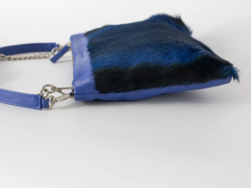Multiway Springbok Handbag in Royal Blue with a Stripe
