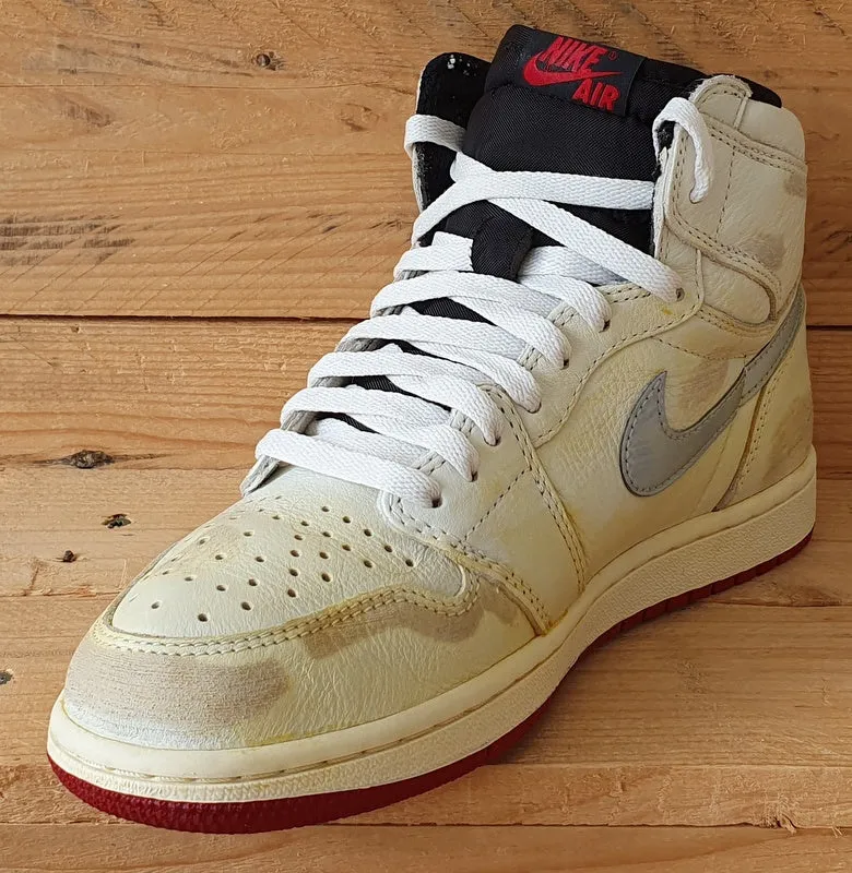 Nike Air Jordan 1 Nigel Sylvestor Leather Trainers UK7/US8/EU41 BV1803-106 Sail