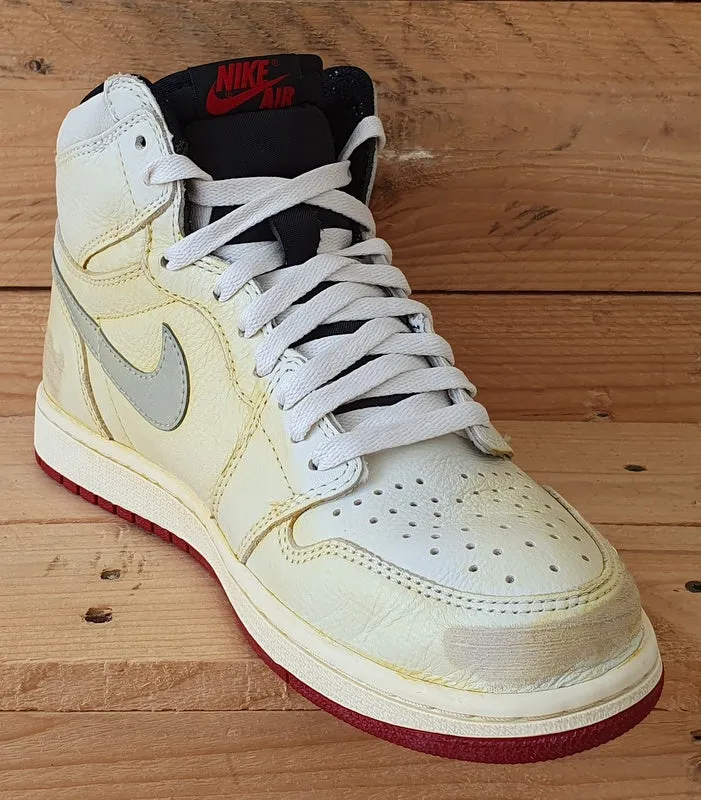 Nike Air Jordan 1 Nigel Sylvestor Leather Trainers UK7/US8/EU41 BV1803-106 Sail