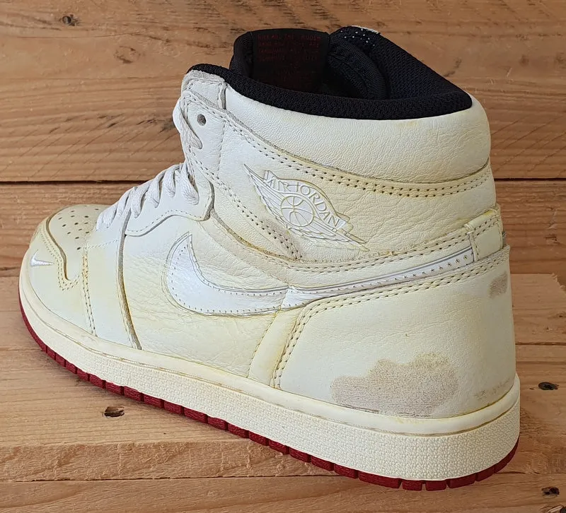 Nike Air Jordan 1 Nigel Sylvestor Leather Trainers UK7/US8/EU41 BV1803-106 Sail