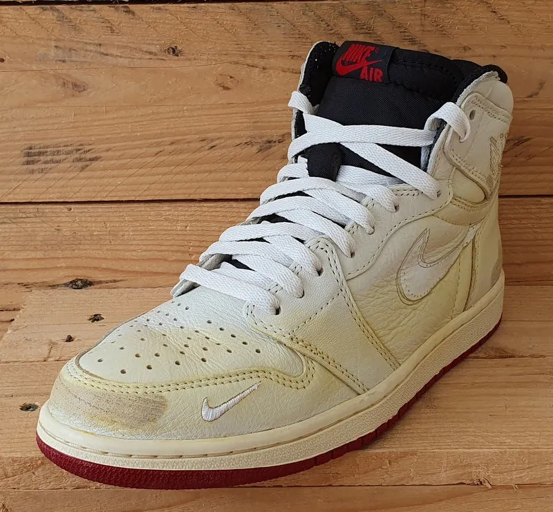 Nike Air Jordan 1 Nigel Sylvestor Leather Trainers UK7/US8/EU41 BV1803-106 Sail